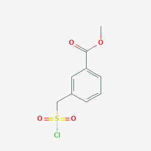 molecular formula C9H9ClO4S B171250 Methyl 3-[(chlorosulfonyl)methyl]benzoate CAS No. 174961-63-8