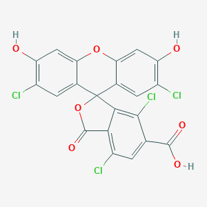 molecular formula C21H8Cl4O7 B171263 4,7,2',7'-Tetrachloro-6-carboxyfluorescein CAS No. 155911-14-1