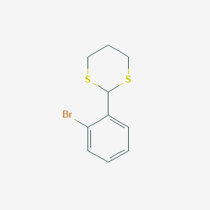 molecular formula C10H11BrS2 B171269 2-(2-Bromophenyl)-1,3-dithiane CAS No. 130614-23-2
