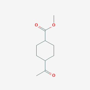 molecular formula C10H16O3 B171295 Methyl 4-acetylcyclohexanecarboxylate CAS No. 120077-76-1