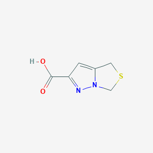 molecular formula C6H6N2O2S B171296 4,6-Dihydropyrazolo[1,5-c]thiazole-2-carboxylic acid CAS No. 1286753-94-3
