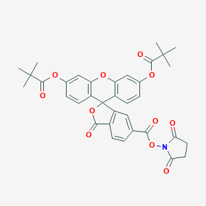 molecular formula C35H31NO11 B171297 5,6-Carboxyfluorescein dipivalate succinimide ester CAS No. 197850-75-2