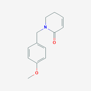 molecular formula C13H15NO2 B171313 1-(4-Methoxybenzyl)-5,6-dihydropyridin-2(1H)-one CAS No. 128773-74-0