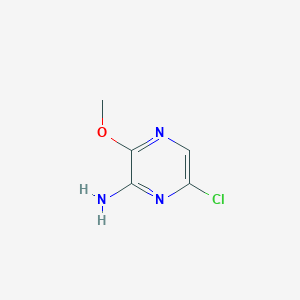 molecular formula C5H6ClN3O B171334 6-Chloro-3-methoxypyrazin-2-amine CAS No. 13484-49-6