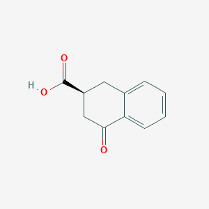 molecular formula C11H10O3 B171336 (S)-4-Oxo-1,2,3,4-tetrahydronaphthalene-2-carboxylic acid CAS No. 113867-24-6