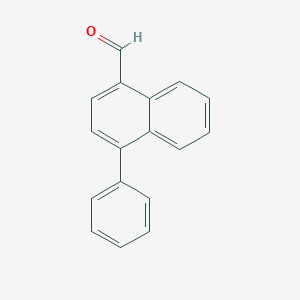 molecular formula C17H12O B171393 4-Phenylnaphthalene-1-carboxaldehyde CAS No. 133550-74-0