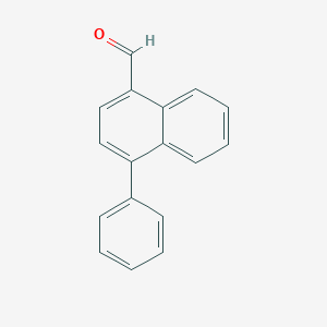 molecular formula C17H12O B171393 4-Phenylnaphthalene-1-carbaldehyde CAS No. 133550-74-0