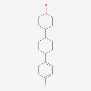 molecular formula C18H23FO B171407 4'-(4-Fluorophenyl)bi(cyclohexan)-4-one CAS No. 122770-37-0
