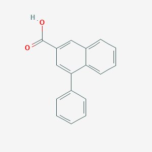 molecular formula C17H12O2 B171420 4-Phenylnaphthalene-2-carboxylic acid CAS No. 17560-24-6