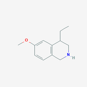 molecular formula C12H17NO B171423 4-Ethyl-6-methoxy-1,2,3,4-tetrahydroisoquinoline CAS No. 1243816-97-8