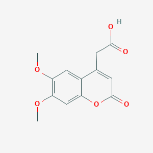 molecular formula C13H12O6 B017143 2-(6,7-Dimethoxy-2-oxo-2H-chromen-4-yl)acetic acid CAS No. 88404-26-6