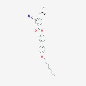 B171432 [4-(4-octoxyphenyl)phenyl] 3-cyano-4-[(2S)-2-methylbutyl]benzoate CAS No. 118364-82-2