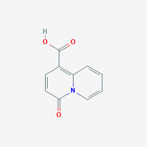 molecular formula C10H7NO3 B171440 4-Oxo-4H-quinolizine-1-carboxylic acid CAS No. 15889-88-0
