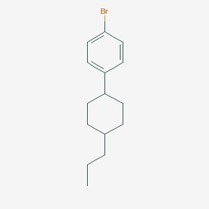 molecular formula C15H21Br B171453 1-Bromo-4-(trans-4-propylcyclohexyl)benzene CAS No. 167858-55-1
