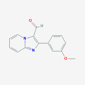 molecular formula C15H12N2O2 B171458 2-(3-Methoxyphenyl)imidazo[1,2-a]pyridine-3-carbaldehyde CAS No. 181702-32-9