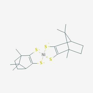molecular formula C20H28NiS4-4 B171470 Nickel;1,7,7-trimethylbicyclo[2.2.1]hept-2-ene-2,3-dithiolate CAS No. 105892-90-8