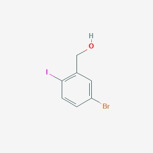 molecular formula C7H6BrIO B171483 (5-Bromo-2-iodophenyl)methanol CAS No. 199786-58-8