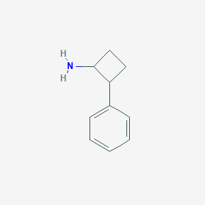 molecular formula C10H13N B171515 2-Phenylcyclobutan-1-amine CAS No. 17293-44-6