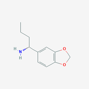 molecular formula C11H15NO2 B171516 (R)-1-(Benzo[d][1,3]dioxol-5-yl)butan-1-amine CAS No. 181481-62-9
