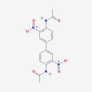 molecular formula C₁₆H₁₄N₄O₆ B017154 Diacetyl-3,3'-dinitrobenzidine CAS No. 6378-90-1
