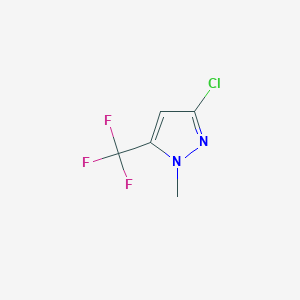 molecular formula C5H4ClF3N2 B171567 3-氯-1-甲基-5-(三氟甲基)-1H-吡唑 CAS No. 161038-55-7