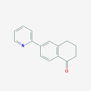 molecular formula C15H13NO B171568 6-(pyridin-2-yl)-3,4-dihydronaphthalen-1(2H)-one CAS No. 169192-57-8
