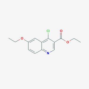 molecular formula C14H14ClNO3 B171570 Ethyl 4-chloro-6-ethoxyquinoline-3-carboxylate CAS No. 112190-03-1
