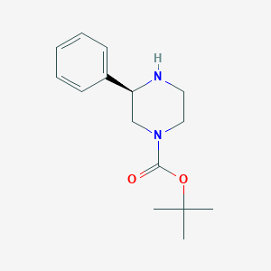 molecular formula C15H22N2O2 B171571 (R)-Tert-butyl 3-phenylpiperazine-1-carboxylate CAS No. 1240584-34-2