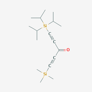 molecular formula C17H30OSi2 B171576 1-(triisopropylsilyl)-5-(triMethylsilyl)-1,4-dipentayne-3-one CAS No. 167971-40-6