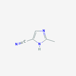 molecular formula C5H5N3 B171600 2-methyl-1H-imidazole-5-carbonitrile CAS No. 112108-86-8