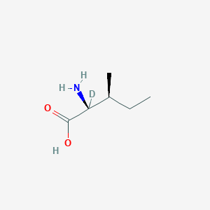 molecular formula C6H13NO2 B171615 (2S,3S)-2-Amino-2-deuterio-3-methylpentanoic acid CAS No. 127290-60-2