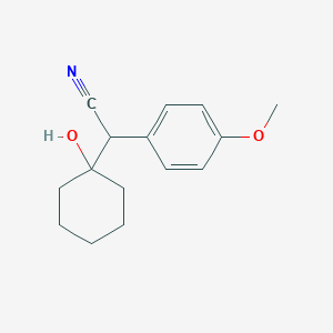 molecular formula C15H19NO2 B017164 2-(1-羟基环己基)-2-(4-甲氧基苯基)乙腈 CAS No. 93413-76-4