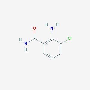 molecular formula C7H7ClN2O B171646 2-Amino-3-chlorobenzamide CAS No. 18343-44-7