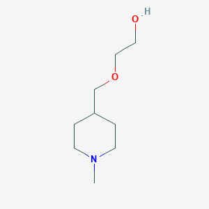 molecular formula C9H19NO2 B171647 2-(1-Methyl-piperidin-4-ylmethoxy)-ethanol CAS No. 112391-05-6