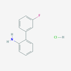 molecular formula C12H11ClFN B171649 3'-Fluoro-[1,1'-biphenyl]-2-amine hydrochloride CAS No. 139769-18-9