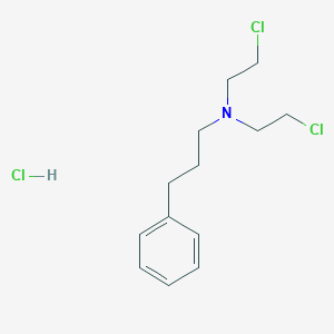 molecular formula C13H20Cl3N B171655 N,N-bis(2-chloroethyl)-3-phenylpropan-1-amine hydrochloride CAS No. 165377-40-2