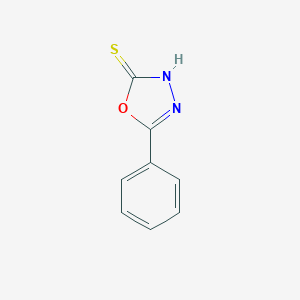 molecular formula C8H6N2OS B171674 5-Phenyl-1,3,4-oxadiazole-2-thiol CAS No. 3004-42-0