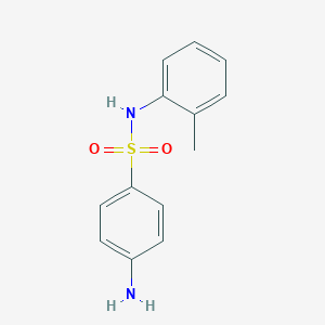 molecular formula C13H14N2O2S B171695 4-Amino-N-(2-methylphenyl)benzenesulfonamide CAS No. 16803-96-6
