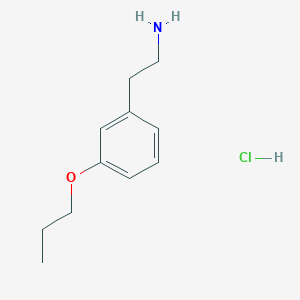 molecular formula C11H18ClNO B171715 2-(3-Propoxyphenyl)ethanamine CAS No. 103686-13-1