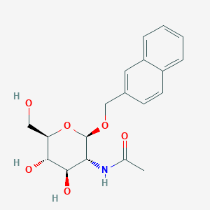molecular formula C19H23NO6 B171722 2-Naphthylmethyl 2-acetamido-2-deoxy-b-D-glucopyranoside CAS No. 197574-95-1