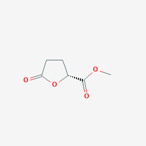 molecular formula C6H8O4 B171727 (R)-5-氧代四氢呋喃-2-羧酸甲酯 CAS No. 19684-04-9