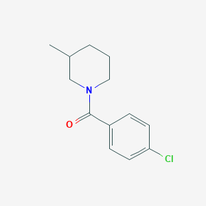molecular formula C13H16ClNO B171734 (4-Chlorophenyl)-(3-methylpiperidin-1-yl)methanone CAS No. 19202-07-4