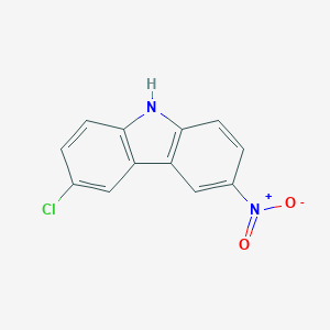 molecular formula C12H7ClN2O2 B171740 3-chloro-6-nitro-9H-carbazole CAS No. 17274-73-6