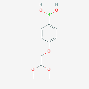 molecular formula C10H15BO5 B171758 4-(2,2-Dimethoxyethoxy)phenylboronic acid CAS No. 1256355-36-8