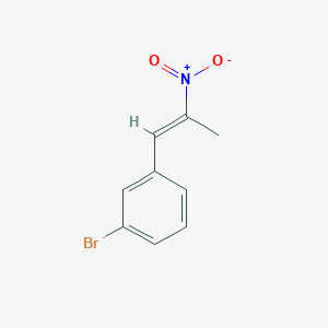 molecular formula C9H8BrNO2 B171759 (E)-1-bromo-3-(2-nitroprop-1-enyl)benzene CAS No. 15804-72-5