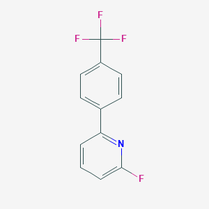 molecular formula C12H7F4N B171763 2-Fluoro-6-(4-(trifluoromethyl)phenyl)pyridine CAS No. 180606-18-2