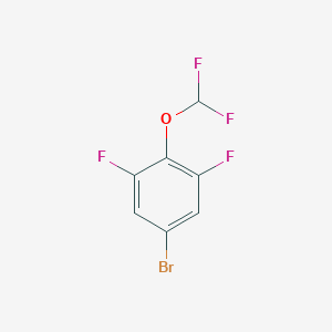 molecular formula C7H3BrF4O B171767 5-Bromo-2-(difluoromethoxy)-1,3-difluorobenzene CAS No. 181806-67-7
