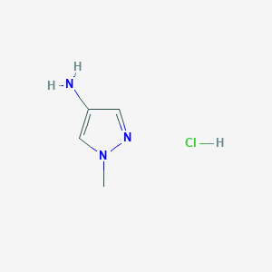 molecular formula C4H8ClN3 B171768 1-methyl-1H-pyrazol-4-amine hydrochloride CAS No. 127107-23-7