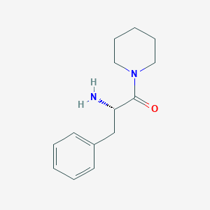 molecular formula C14H20N2O B171774 Piperidine, 1-(N-phenylalanyl)- CAS No. 102292-89-7