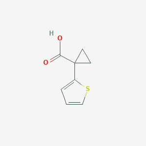molecular formula C8H8O2S B171781 1-(Thiophen-2-yl)cyclopropanecarboxylic acid CAS No. 162959-94-6